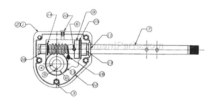Page D Diagram and Parts List for 317E663H401 1997 Yard Man Snow Blower